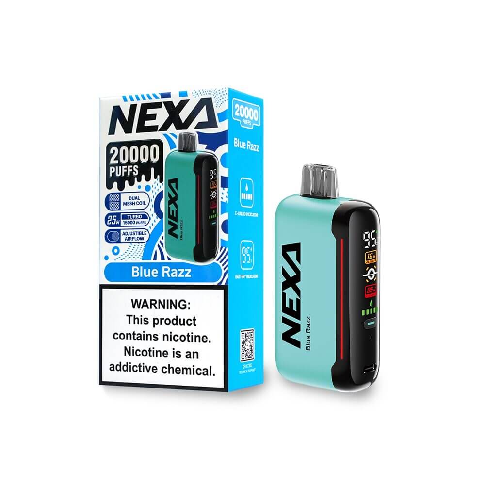 NEXA N20000 (Dispo) (20000Puff)(20mL) 50mg Blue Razz