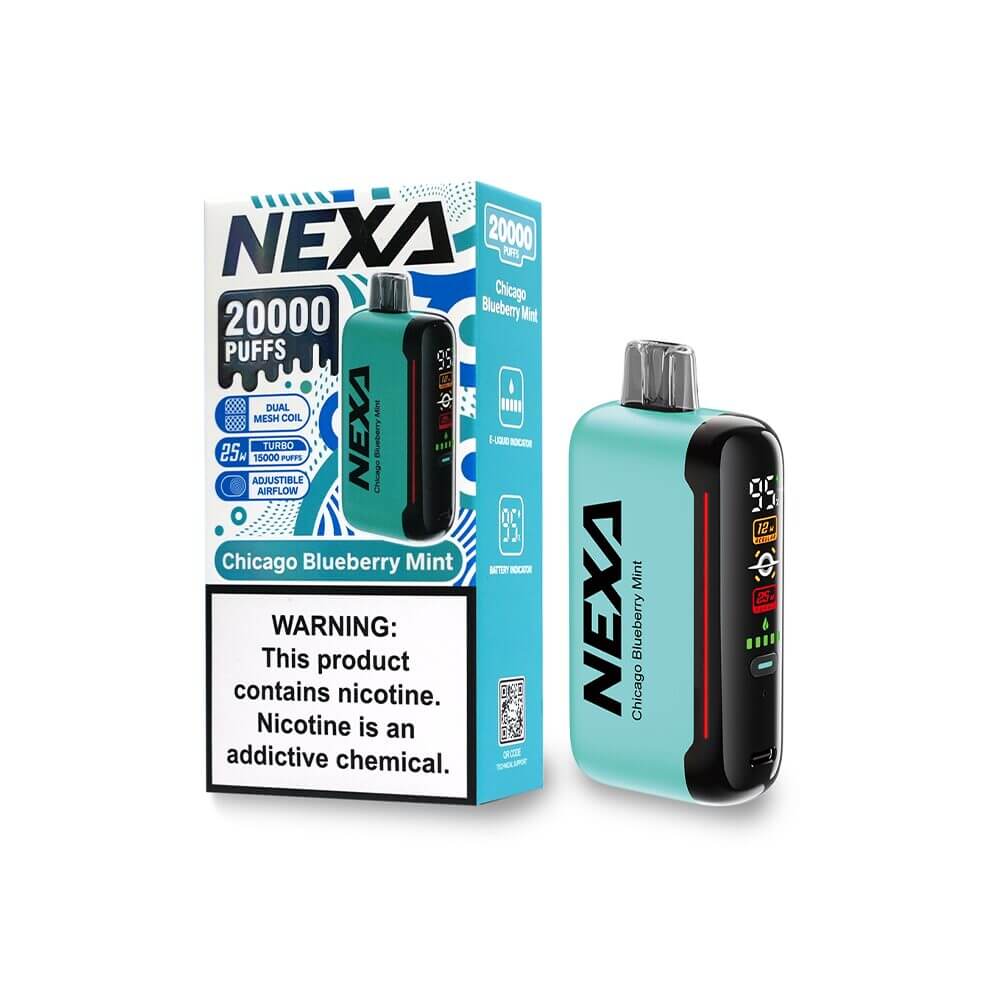 NEXA N20000 (Dispo) (20000Puff)(20mL) 50mg Chicago Blueberry Mint