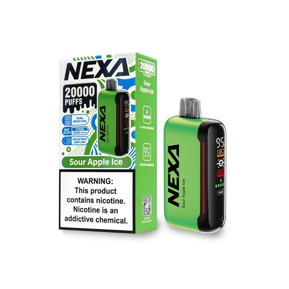 NEXA N20000 (Dispo) (20000Puff)(20mL) 50mg Sour Apple