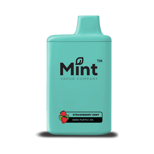 Vapetasia Mint (Dispo) (6500Puff)(16mL) 50mg Strawberry Mint