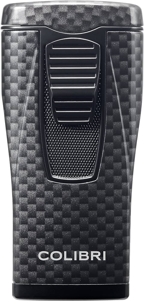 Colibri MONACO TRIPLE FLAME LIGHTER BLACK CARBON FIBER