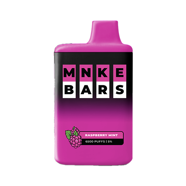 Vapetasia MNKE Bars (Dispo) (6500Puff)(16mL) Raspberry Mint