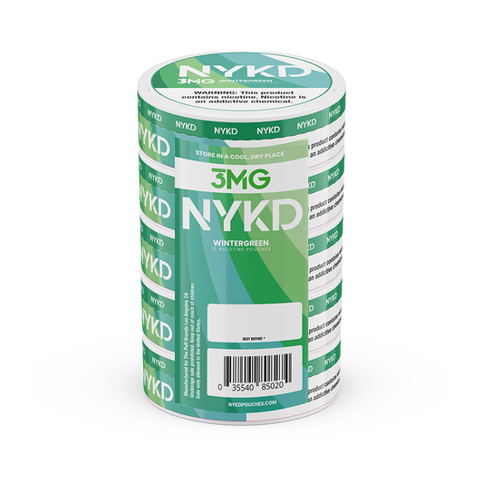 NYKD Pouches (DSPLY 5pc)(Nic Pouch)(20ct Can) 03mg Wintergreen