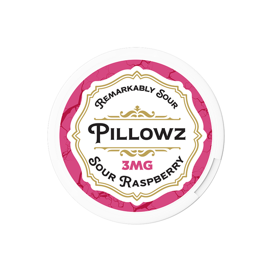 Pillowz TFN (DSPLY 5pc)(Nic Pouch)(20ct Can)(SAS) 03mg Sour Raspberry