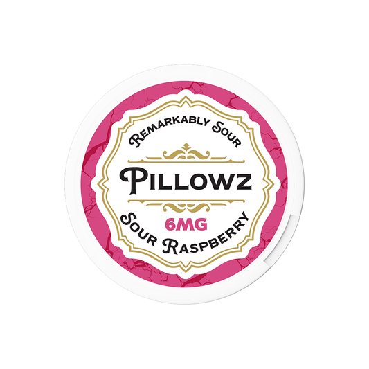 Pillowz TFN (DSPLY 5pc)(Nic Pouch)(20ct Can)(SAS) 06mg Sour Raspberry