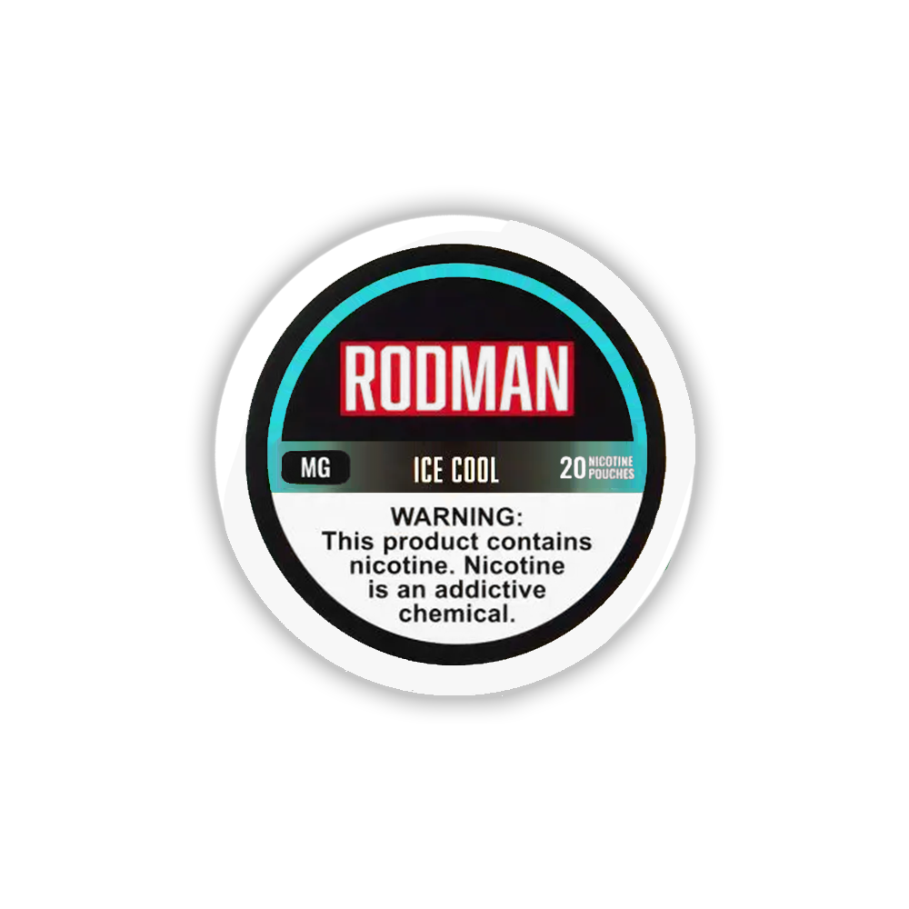 Rodman (DSPLY 5pc)(Nic Pouch)(20ct Can) 12mg Ice Cool