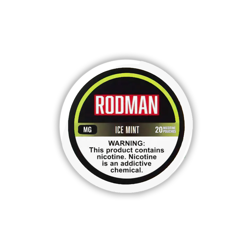 Rodman (DSPLY 5pc)(Nic Pouch)(20ct Can) 12mg Ice Mint