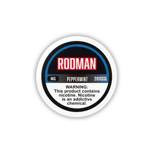 Rodman (DSPLY 5pc)(Nic Pouch)(20ct Can) 06mg Peppermint