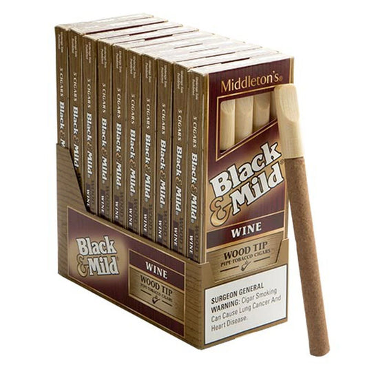 BLACK & MILD Wood Tip 5-Packs WINE